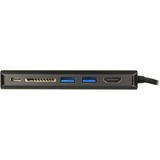 DeLOCK 87721 hub de interfaz USB 3.2 Gen 1 (3.1 Gen 1) Type-A Negro, Estación de acoplamiento antracita, USB 3.2 Gen 1 (3.1 Gen 1) Type-A, HDMI, USB 3.2 Gen 1 (3.1 Gen 1) Type-A, USB 3.2 Gen 1 (3.1 Gen 1) Type-C, MMC, SD, SDHC, SDXC, Negro, 0,15 m, USB