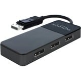 DeLOCK 87737 divisor de video DisplayPort 3x DisplayPort, Display Port Splitter  negro, DisplayPort, 3x DisplayPort, 7680 x 4320 Pixeles, Negro, 30 Hz, 0,125 m