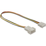 DeLOCK Cable Fan 4pin 0,2 m, Cable alargador 0,2 m, Molex (4-pin), Molex (4-pin)