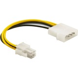 DeLOCK Cable P4 male > Molex 4pin male Multicolor 0,13 m 0,13 m