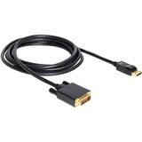 DeLOCK Displayport > DVI 24+1 m/m 3m DVI-D Negro, Cable negro, 3 m, Displayport, DVI-D, Negro, Macho/Macho