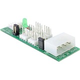 DeLOCK Distribution Board 6x fan 5V/12V tarjeta y adaptador de interfaz PC, 3.5 Molex or 4-pin FDD, 5/12V