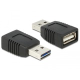 DeLOCK EASY-USB Negro, Adaptador negro, USB, USB, Negro