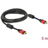 DeLOCK HDMI 1.3b Cable 5.0m male / male cable HDMI 5 m HDMI tipo A (Estándar) negro, 5 m, HDMI tipo A (Estándar), HDMI tipo A (Estándar), 10,2 Gbit/s