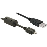 DeLOCK USB 2.0 Cable - 1.0m cable USB 1 m USB A Micro-USB B Negro negro, 1 m, USB A, Micro-USB B, Negro
