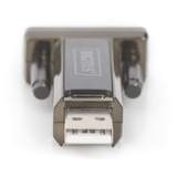 Digitus Adaptador en serie USB 2.0 negro, D-Sub, USB, Negro