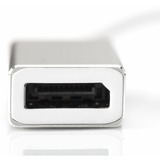 Digitus Adaptador gráfico DisplayPort 4K USB Type-C™ blanco/Plateado, 3840 x 2160 Pixeles
