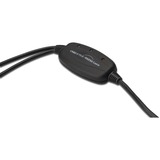 Digitus Cable ® USB 2.0 a 2x RS232 negro, Negro, 1,5 m, USB tipo A, DB-9, Macho, Macho