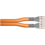 Digitus Cable de instalación de par trenzado CAT 7 S-FTP, AWG 23/1 naranja, AWG 23/1, 100 m, Cat7, S/FTP (S-STP)