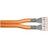 Digitus Cable de instalación de par trenzado CAT 7 S-FTP, AWG 23/1 naranja, AWG 23/1, 500 m, Cat7, S/FTP (S-STP)
