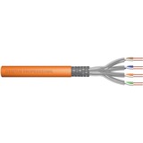 Digitus Cable de instalación de par trenzado CAT 7 S-FTP, AWG 23/1 naranja, AWG 23/1, 1000 m, Cat7, S/FTP (S-STP)