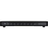 Digitus DS-43302 divisor de video HDMI 8x HDMI, Splitter HDMI negro, HDMI, 8x HDMI, 1920 x 1200 Pixeles, 225 MHz, 480i,480p,576i,576p,720p,1080i,1080p, DTS-HD,Dolby Digital,Dolby TrueHD