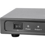 Digitus DS-43302 divisor de video HDMI 8x HDMI, Splitter HDMI negro, HDMI, 8x HDMI, 1920 x 1200 Pixeles, 225 MHz, 480i,480p,576i,576p,720p,1080i,1080p, DTS-HD,Dolby Digital,Dolby TrueHD