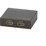 Digitus DS-46304 divisor de video HDMI 2x HDMI, Splitter HDMI negro, HDMI, 2x HDMI, 4096 x 2160 Pixeles, Negro, 36 bit, 5 V