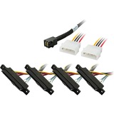 HighPoint Cable mSAS 1xSFF8643 > 4xSFF-8482 negro