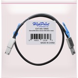 HighPoint mSAS Kabel SFF-8088 > SFF-8088, Cable negro