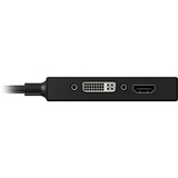 ICY BOX IB-AC1031 DisplayPort DVI-D + VGA (D-Sub) + HDMI Negro, Adaptador negro, DisplayPort, DVI-D + VGA (D-Sub) + HDMI, Macho, Hembra, Derecho, 3840 x 2160 Pixeles