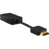 ICY BOX IB-AC502 VGA (D-Sub) HDMI tipo A (Estándar) Negro, Adaptador negro, VGA (D-Sub), HDMI tipo A (Estándar), Macho, Hembra, Negro