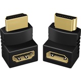 ICY BOX IB-CB009-1 HDMI A Negro, Adaptador negro, HDMI A, HDMI A, Negro