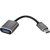 ICY BOX IB-CB010-C cable USB USB 3.2 Gen 1 (3.1 Gen 1) USB C USB A Antracita, Adaptador negro, USB C, USB A, USB 3.2 Gen 1 (3.1 Gen 1), Macho/Hembra, 5000 Mbit/s, Antracita