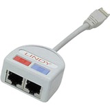Lindy UTP Port Doubler cable de red Gris, Cable Y gris, Gris, 10/100Base-T