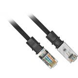 Patchsee Cat5e FTP 0.6m cable de red Negro 0,6 m negro, 0,6 m