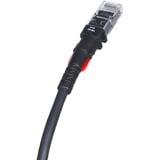Patchsee TP-6A-F/8 cable de red Negro 2,4 m Cat6a U/UTP (UTP) negro, 2,4 m, Cat6a, U/UTP (UTP), RJ-45, RJ-45