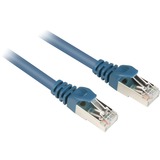 Sharkoon 0.25m Cat.6 S/FTP cable de red Azul 0,25 m Cat6 S/FTP (S-STP) azul, 0,25 m, Cat6, S/FTP (S-STP), RJ-45, RJ-45
