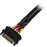 Sharkoon 15Pin SATA > 2x 15Pin SATA, Cable Y negro