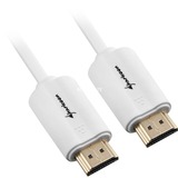 Sharkoon 1m, 2xHDMI cable HDMI HDMI tipo A (Estándar) Blanco blanco, 2xHDMI, 1 m, HDMI tipo A (Estándar), HDMI tipo A (Estándar), 4096 x 2160 Pixeles, 3D, Blanco