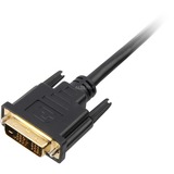 Sharkoon 1m, HDMI/DVI-D Negro, Adaptador negro, HDMI/DVI-D, 1 m, HDMI, DVI-D, Macho, Macho, 1920 x 1080 Pixeles