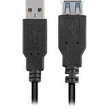 Sharkoon 2m, 2xUSB3.0-A cable USB USB 3.2 Gen 1 (3.1 Gen 1) USB A Negro, Cable alargador negro, 2xUSB3.0-A, 2 m, USB A, USB A, USB 3.2 Gen 1 (3.1 Gen 1), Macho/Hembra, Negro