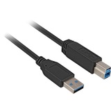 3m, USB3.0-A/USB3.0-B cable USB USB 3.2 Gen 1 (3.1 Gen 1) USB A USB B Negro