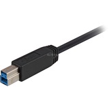 Sharkoon 3m, USB3.0-A/USB3.0-B cable USB USB 3.2 Gen 1 (3.1 Gen 1) USB A USB B Negro negro, USB3.0-A/USB3.0-B, 3 m, USB A, USB B, USB 3.2 Gen 1 (3.1 Gen 1), Macho/Macho, Negro