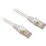 Sharkoon 4044951015047 cable de red Gris 0,5 m Cat6 S/FTP (S-STP) blanco, 0,5 m, Cat6, S/FTP (S-STP), RJ-45, RJ-45
