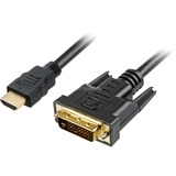 Sharkoon 4044951015221 adaptador de cable de vídeo 3 m HDMI DVI-D Negro negro, 3 m, HDMI, DVI-D, Oro, 1920 x 1200 Pixeles, Negro