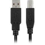 Sharkoon 4044951015245 cable USB 0,5 m USB 2.0 USB A USB B Negro negro, 0,5 m, USB A, USB B, USB 2.0, Macho/Macho, Negro