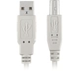 Sharkoon 4044951015290 cable USB 0,5 m USB 2.0 USB A USB B Gris gris, 0,5 m, USB A, USB B, USB 2.0, Macho/Macho, Gris