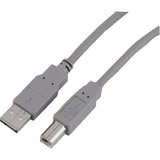 Sharkoon 4044951015306 cable USB 1 m USB 2.0 USB A USB B Gris gris, 1 m, USB A, USB B, USB 2.0, Macho/Macho, Gris