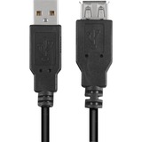 Sharkoon 4044951015405 cable USB 1 m USB 2.0 USB A Negro, Cable alargador negro, 1 m, USB A, USB A, USB 2.0, Macho/Hembra, Negro