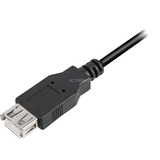 Sharkoon 4044951015412 cable USB 2 m USB 2.0 USB A Negro, Cable alargador negro, 2 m, USB A, USB A, USB 2.0, Macho/Hembra, Negro