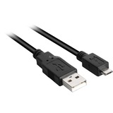 Sharkoon 4044951015481 cable USB 1 m USB 2.0 USB A Micro-USB B Negro negro, 1 m, USB A, Micro-USB B, USB 2.0, Macho/Macho, Negro