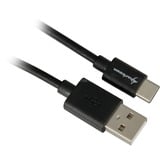 Sharkoon Cable USB 2.0, conector USB-A > conector USB-C negro
