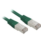 Sharkoon Cable de parche RJ45 Cat.5e FTP verde, Minorista