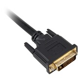 Sharkoon DVI-D/DVI-D (24+1), 1 m cable DVI Negro negro, 1 m, 1 m, DVI-D, DVI-D, Macho, Macho, Negro