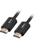 Sharkoon HDMI/HDMI 4K, 2m cable HDMI HDMI tipo A (Estándar) Negro negro, 2m, 2 m, HDMI tipo A (Estándar), HDMI tipo A (Estándar), 3D, Canal de retorno de audio (ARC), Negro