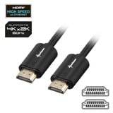 Sharkoon HDMI/HDMI 4K, 2m cable HDMI HDMI tipo A (Estándar) Negro negro, 2m, 2 m, HDMI tipo A (Estándar), HDMI tipo A (Estándar), 3D, Canal de retorno de audio (ARC), Negro