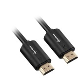 Sharkoon HDMI/HDMI 4K, 5m cable HDMI HDMI tipo A (Estándar) Negro negro, 5m, 5 m, HDMI tipo A (Estándar), HDMI tipo A (Estándar), 3D, Canal de retorno de audio (ARC), Negro