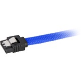 Sharkoon SATA 3 cable de SATA 0,3 m SATA 7-pin Negro, Azul azul, 0,3 m, SATA III, SATA 7-pin, SATA 7-pin, Macho/Macho, Negro, Azul