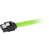 Sharkoon SATA 3 cable de SATA 0,45 m SATA 7-pin Negro, Verde verde, 0,45 m, SATA III, SATA 7-pin, SATA 7-pin, Macho/Macho, Negro, Verde